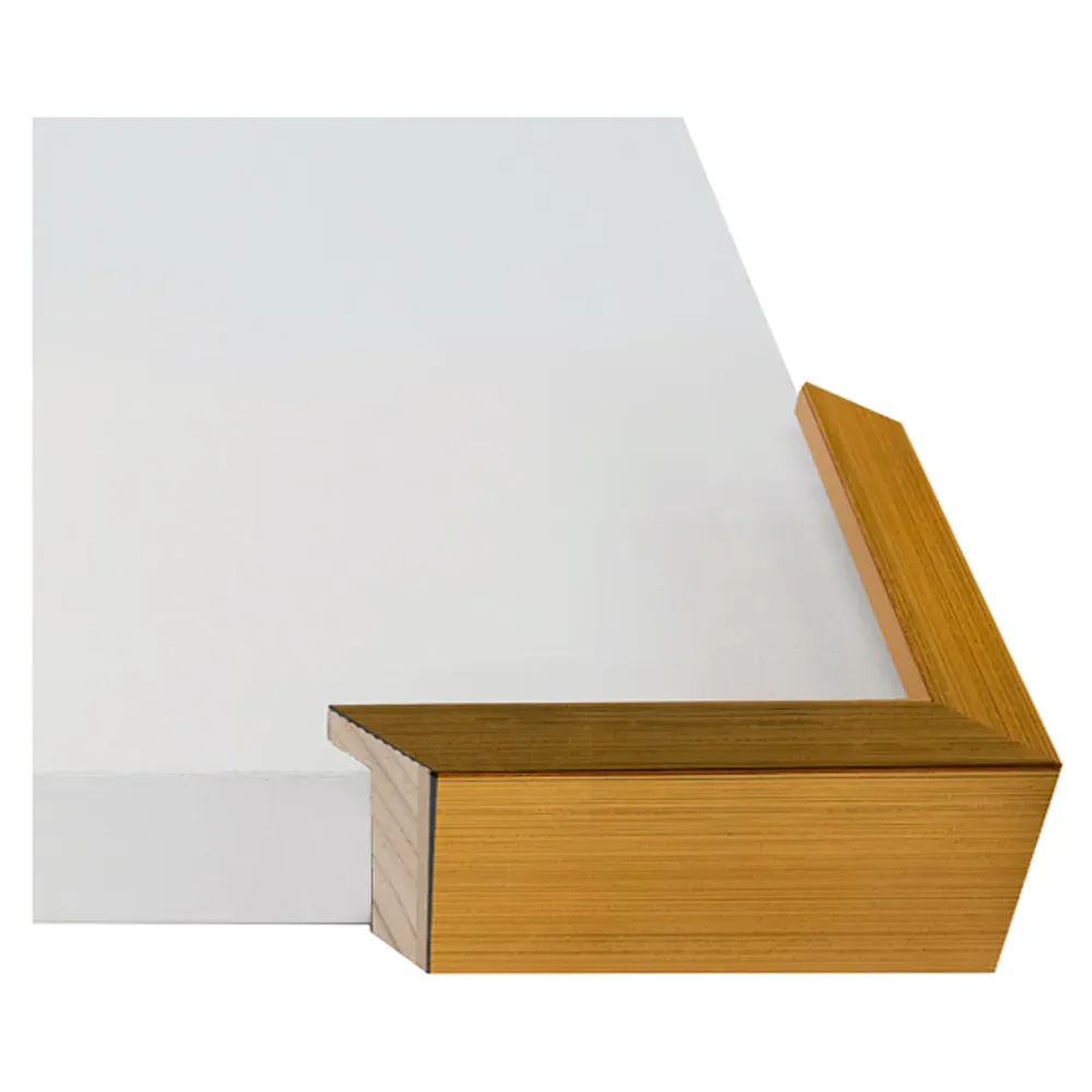 Aurora Portrait Gold Frame Women Curves Illustration I - Black