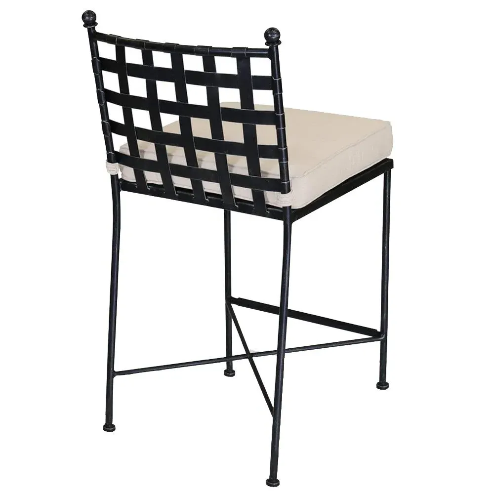 Aurore Bar Stool - Beige, Metal