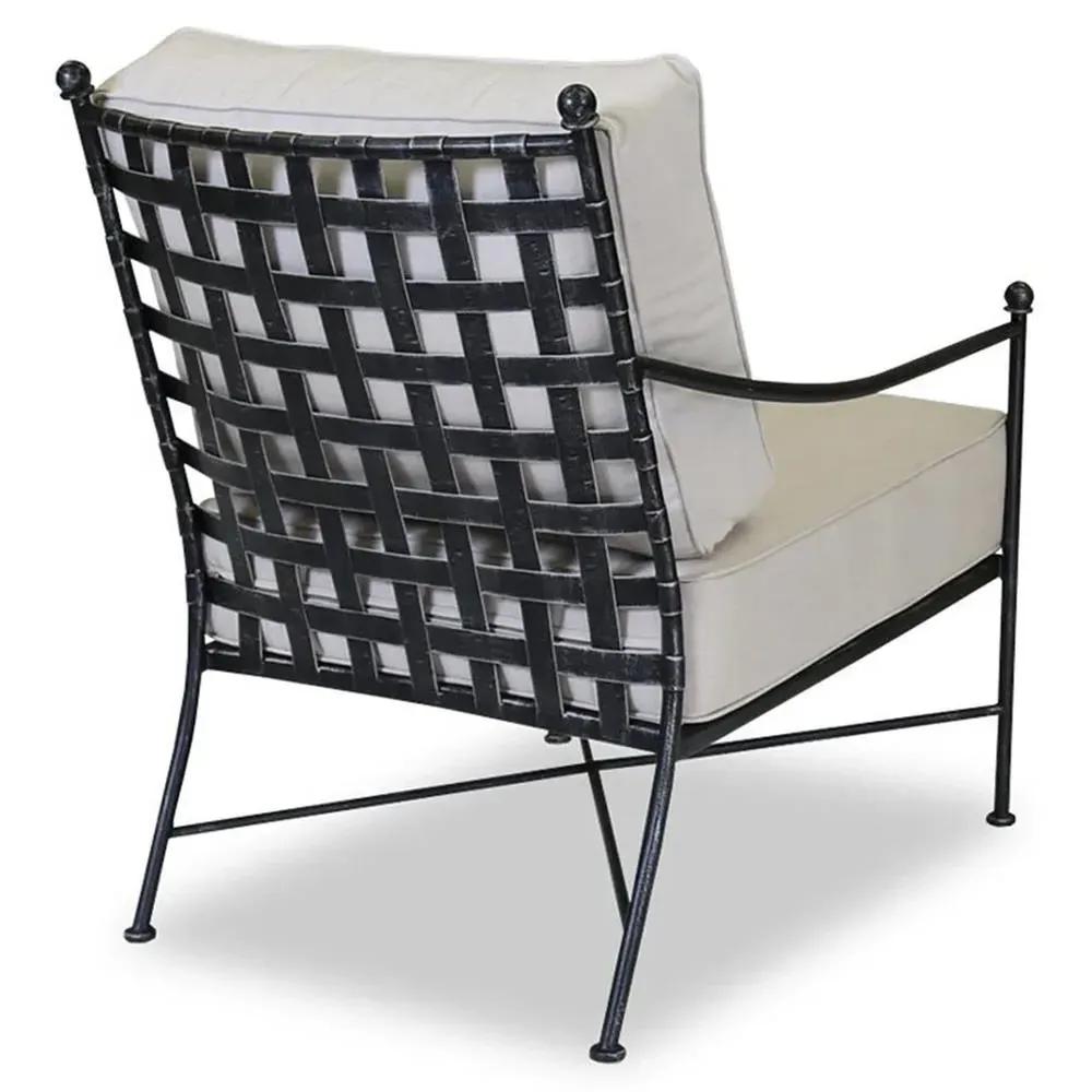 Aurore Club Arm Chair - Beige, Metal