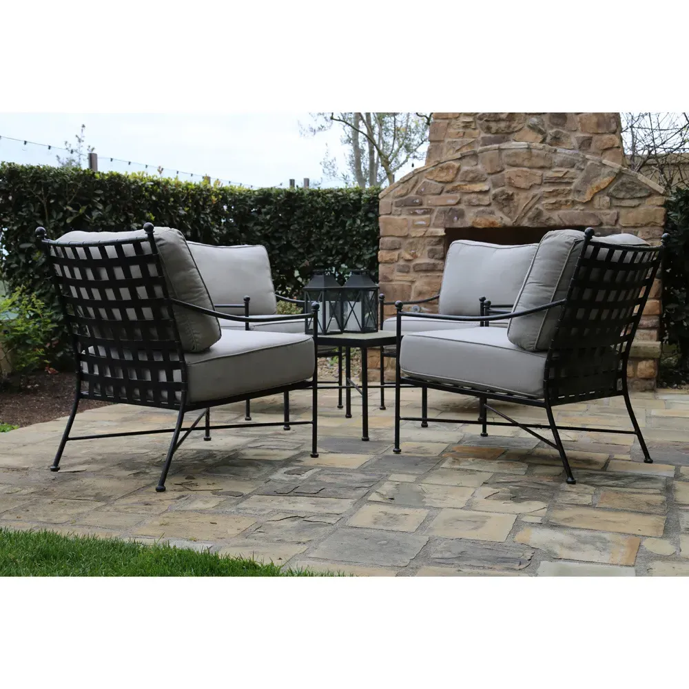 Aurore Club Arm Chair - Beige, Metal