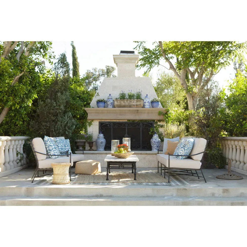 Aurore Club Arm Chair - Beige, Metal