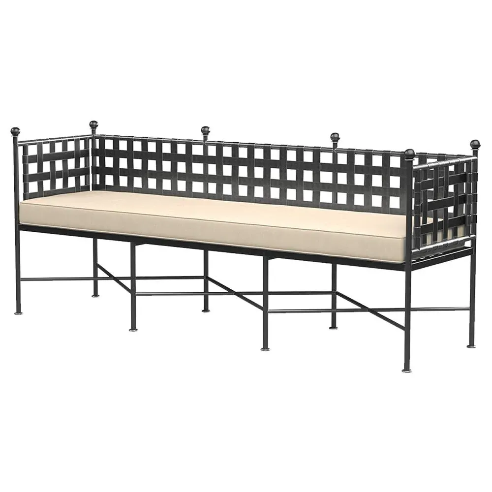 Aurore Garden Bench - Beige, Metal