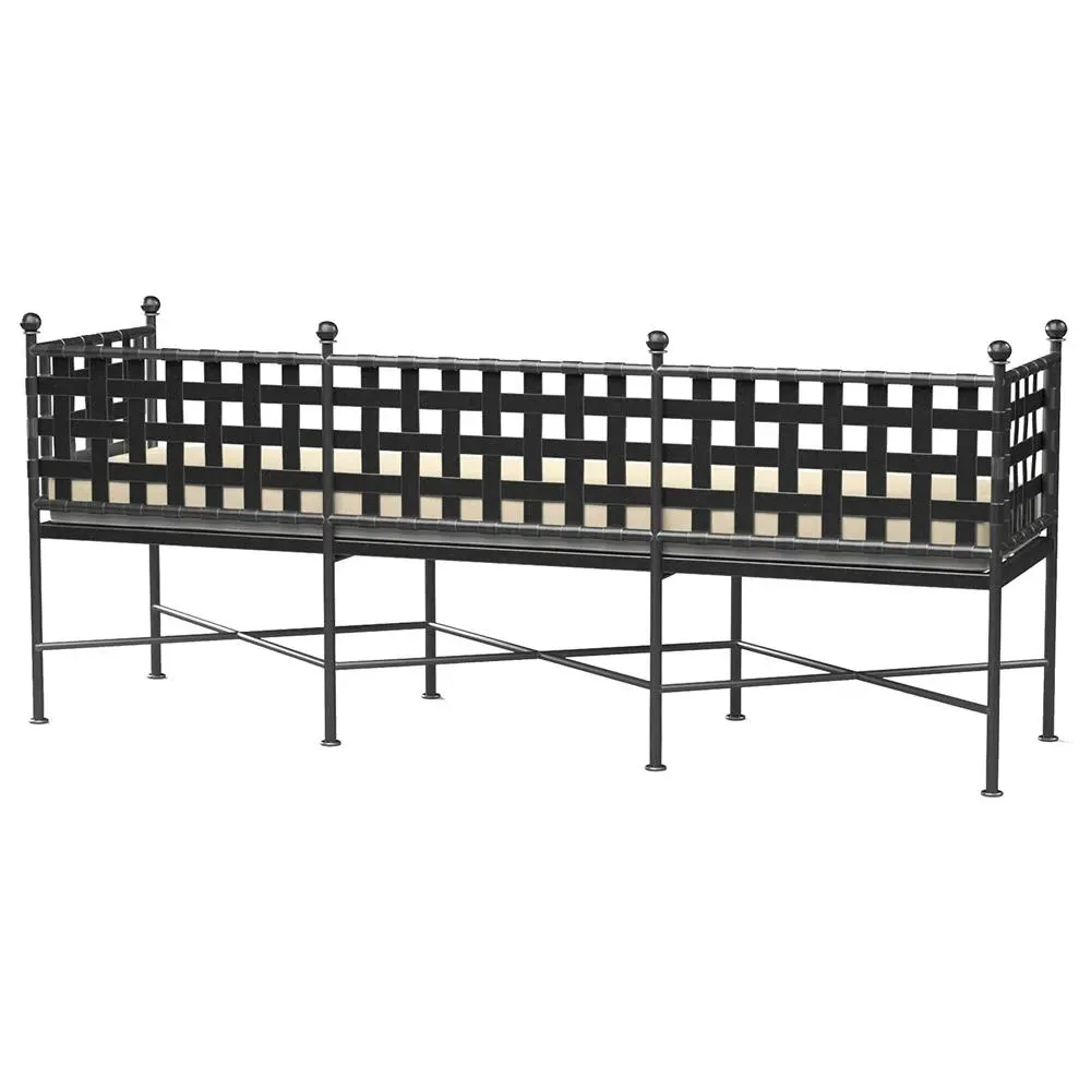 Aurore Garden Bench - Beige, Metal
