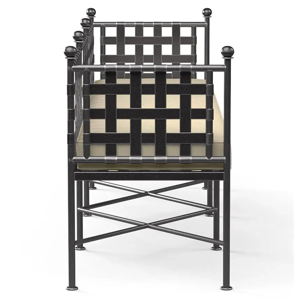 Aurore Garden Bench - Beige, Metal