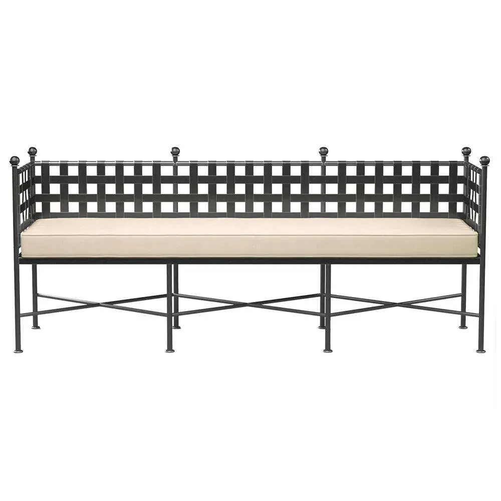 Aurore Garden Bench - Beige, Metal