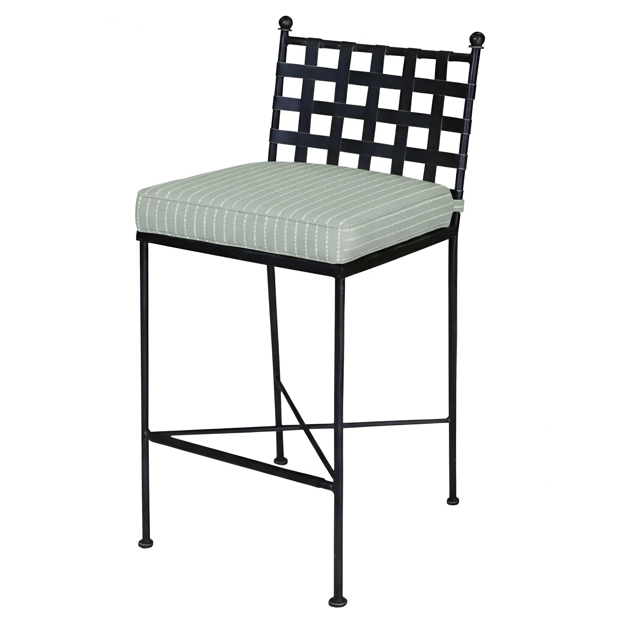 Aurore Outdoor Bar Stool - Trail Sky, Iron