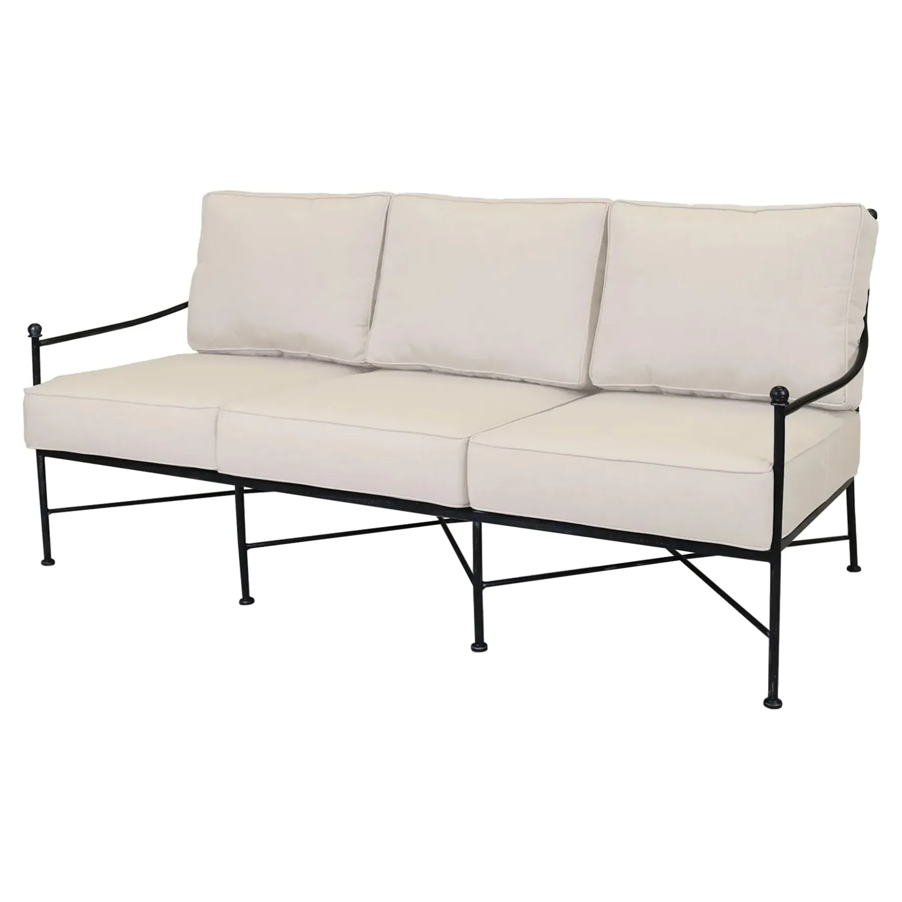 Aurore Outdoor Sofa - Beige, Metal