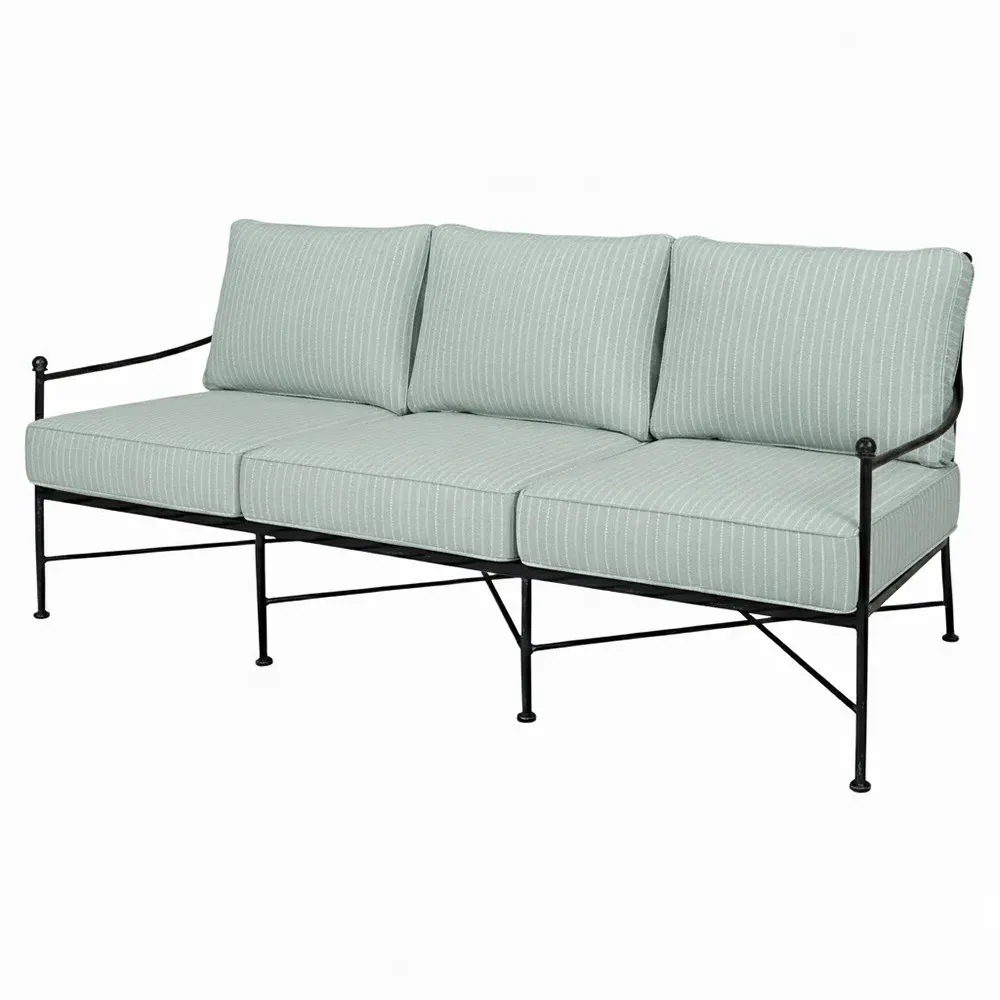 Aurore Outdoor Sofa - Trail Sky, Iron