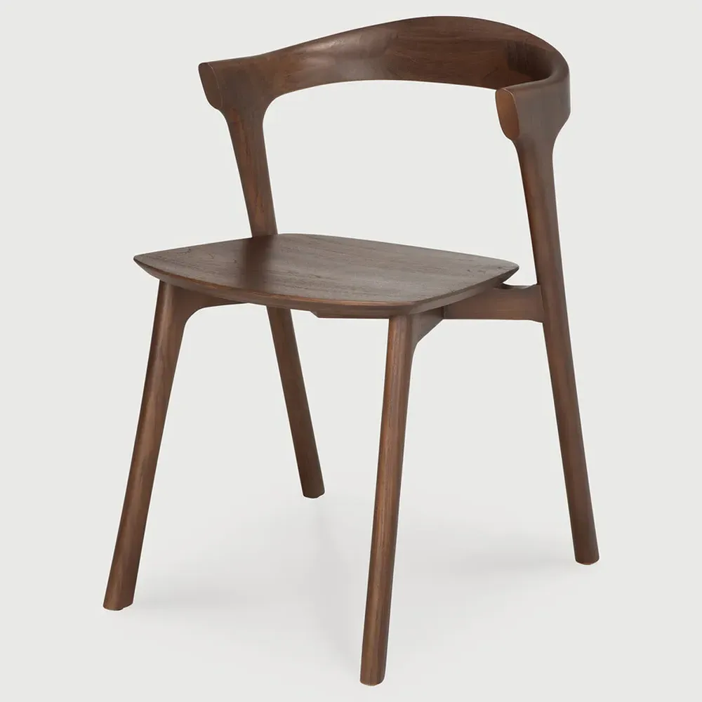 Ava Dining Chair - Brown, Teak