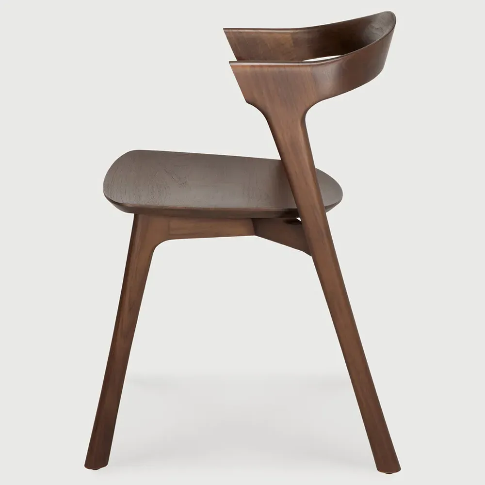 Ava Dining Chair - Brown, Teak
