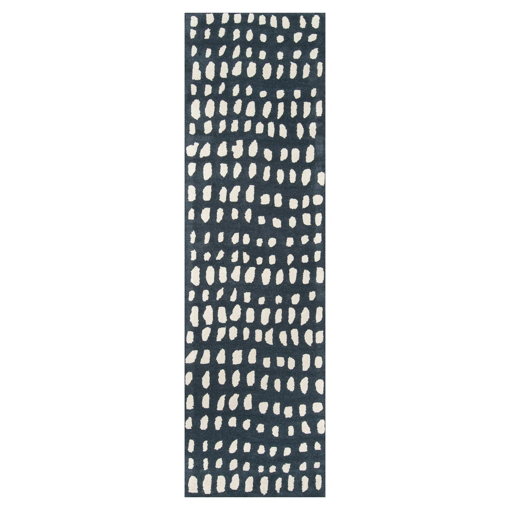 Ava Dot Patterned Rug - Blue, Wool image