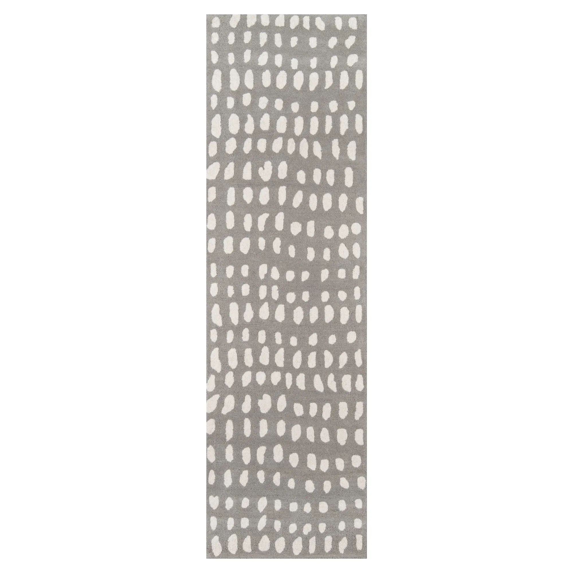 Ava Dot Patterned Rug - Grey, Wool image