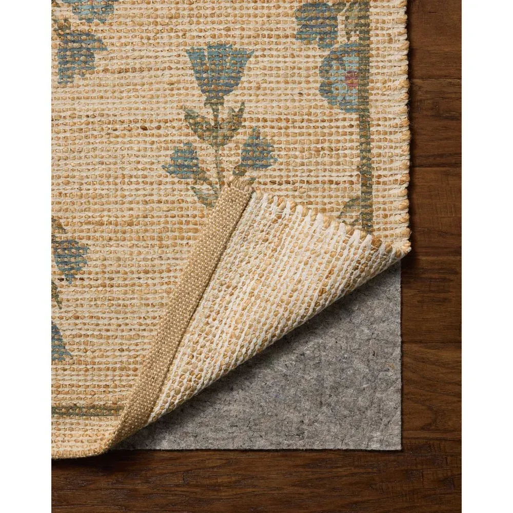 Ava Floral Patterned Rug - Beige, Jute