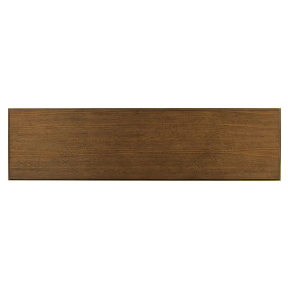 Ava Rectangular Console Table - Brown, Walnut