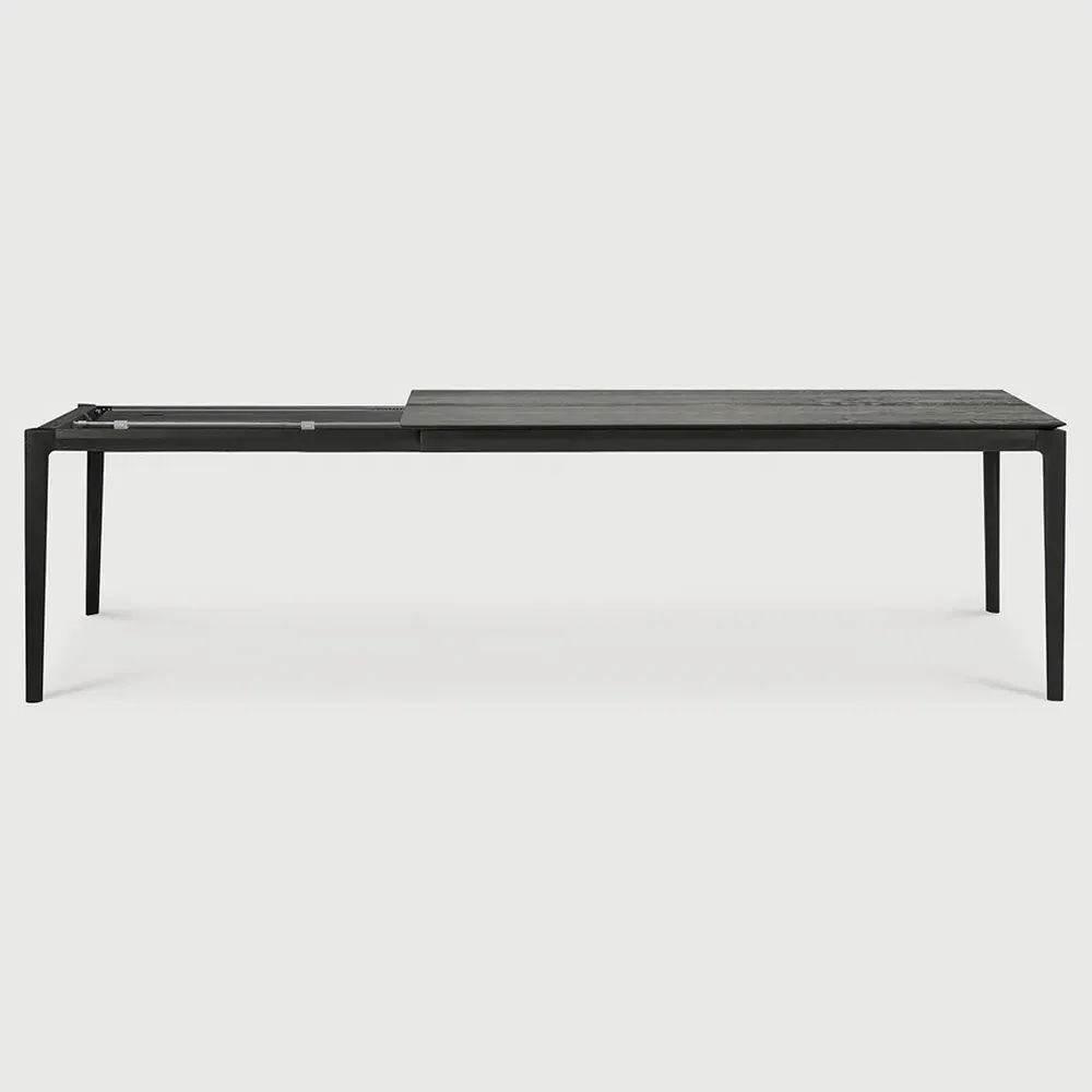 Ava Rectangular Extendable Dining Table - Black Oak
