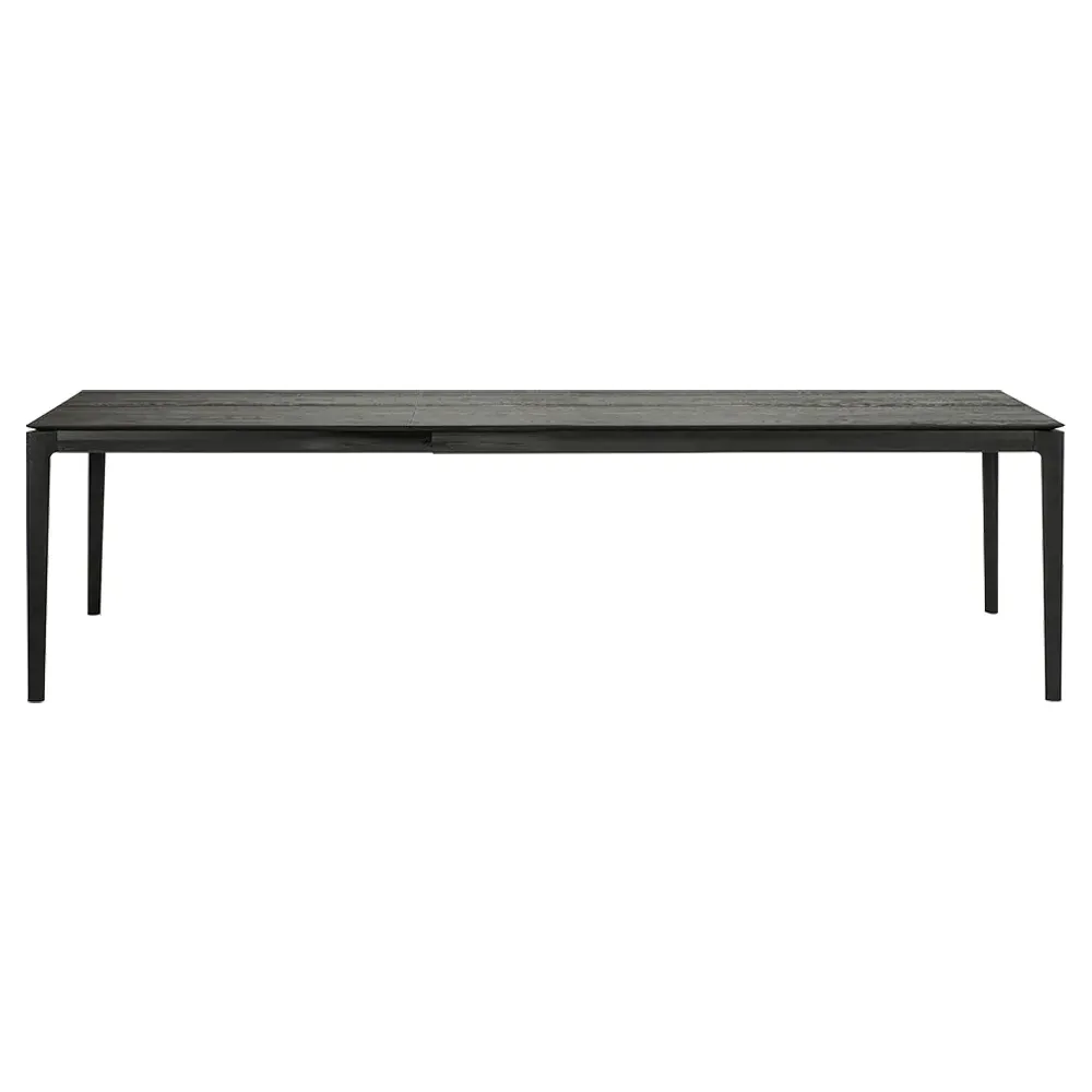 Ava Rectangular Extendable Dining Table - Black Oak