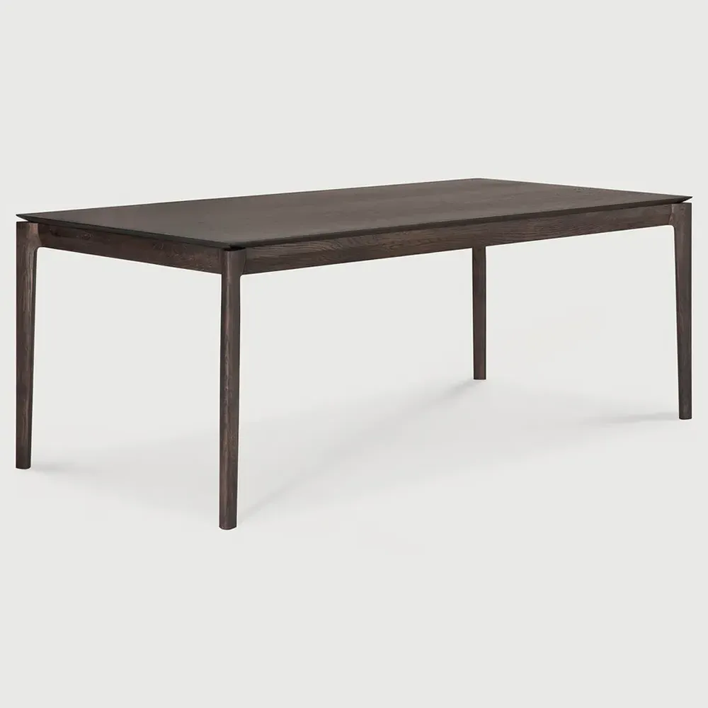 Ava Rectangular Extendable Dining Table - Brown Oak