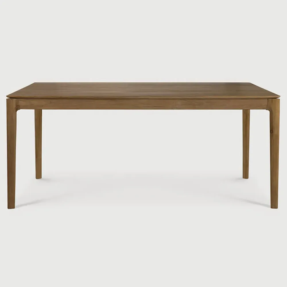 Ava Rectangular Extendable Dining Table - Brown, Teak