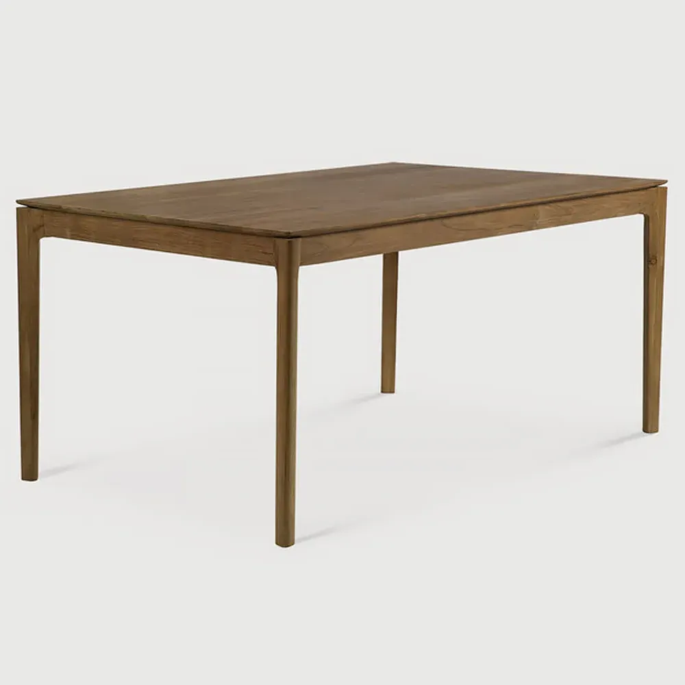 Ava Rectangular Extendable Dining Table - Brown, Teak