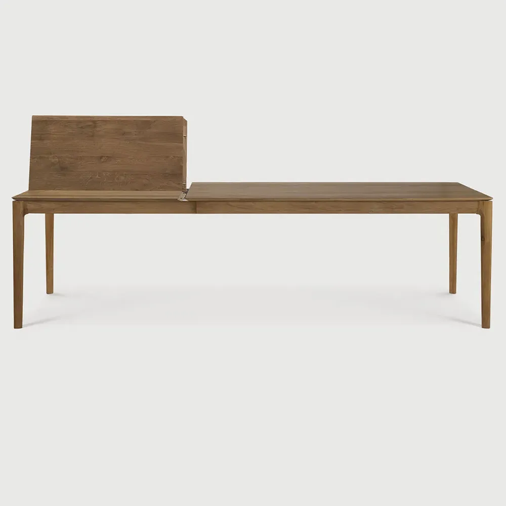 Ava Rectangular Extendable Dining Table - Brown, Teak