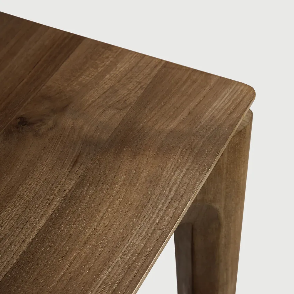 Ava Rectangular Extendable Dining Table - Brown, Teak