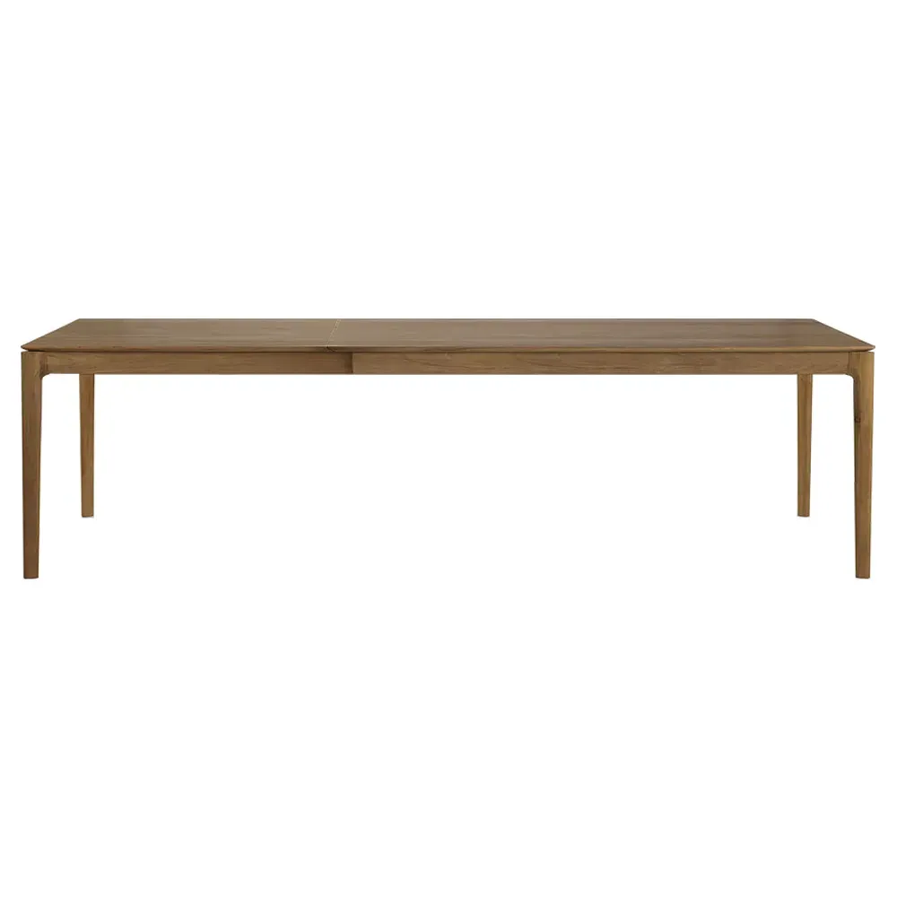 Ava Rectangular Extendable Dining Table - Brown, Teak image