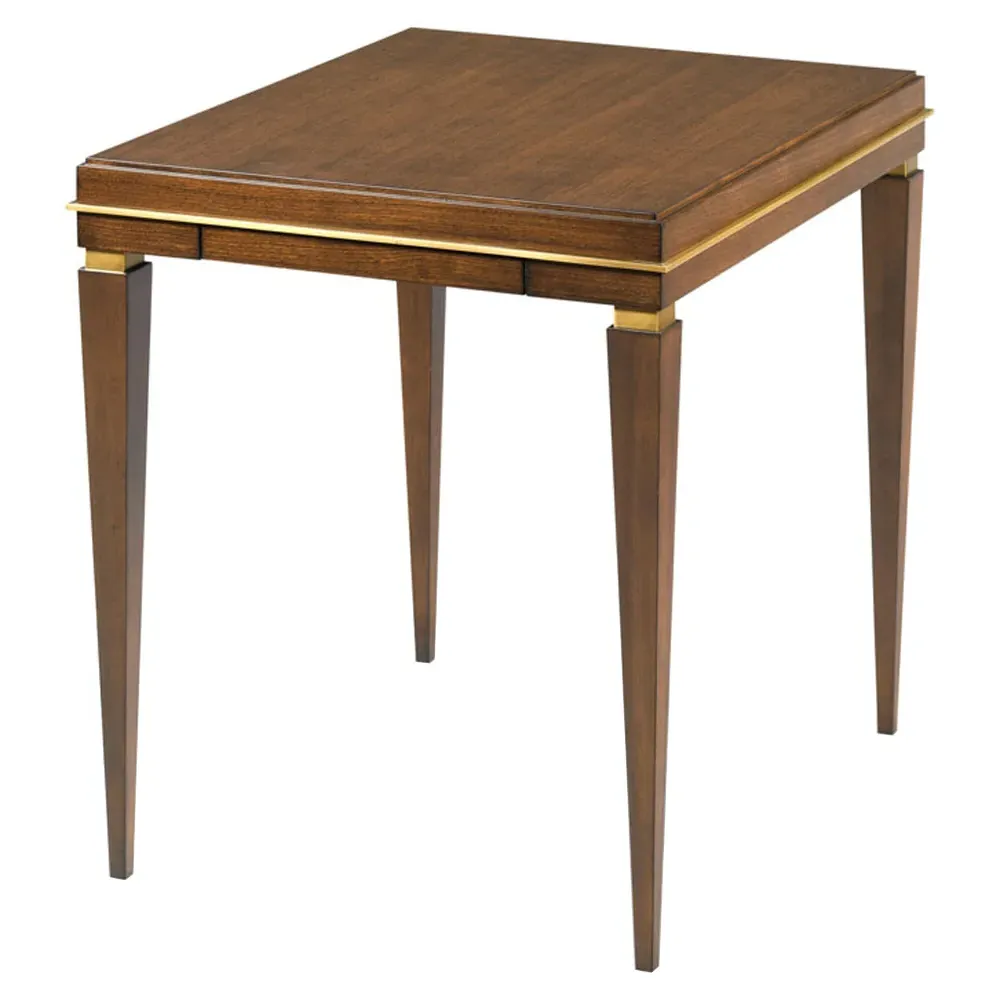 Ava Rectangular Lamp Table - Brown, Walnut image