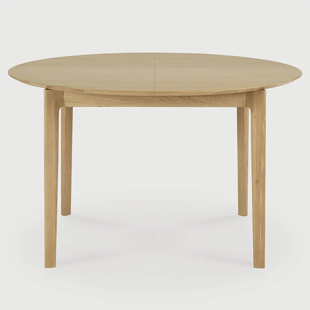 Ava Round Extendable Dining Table - Oak