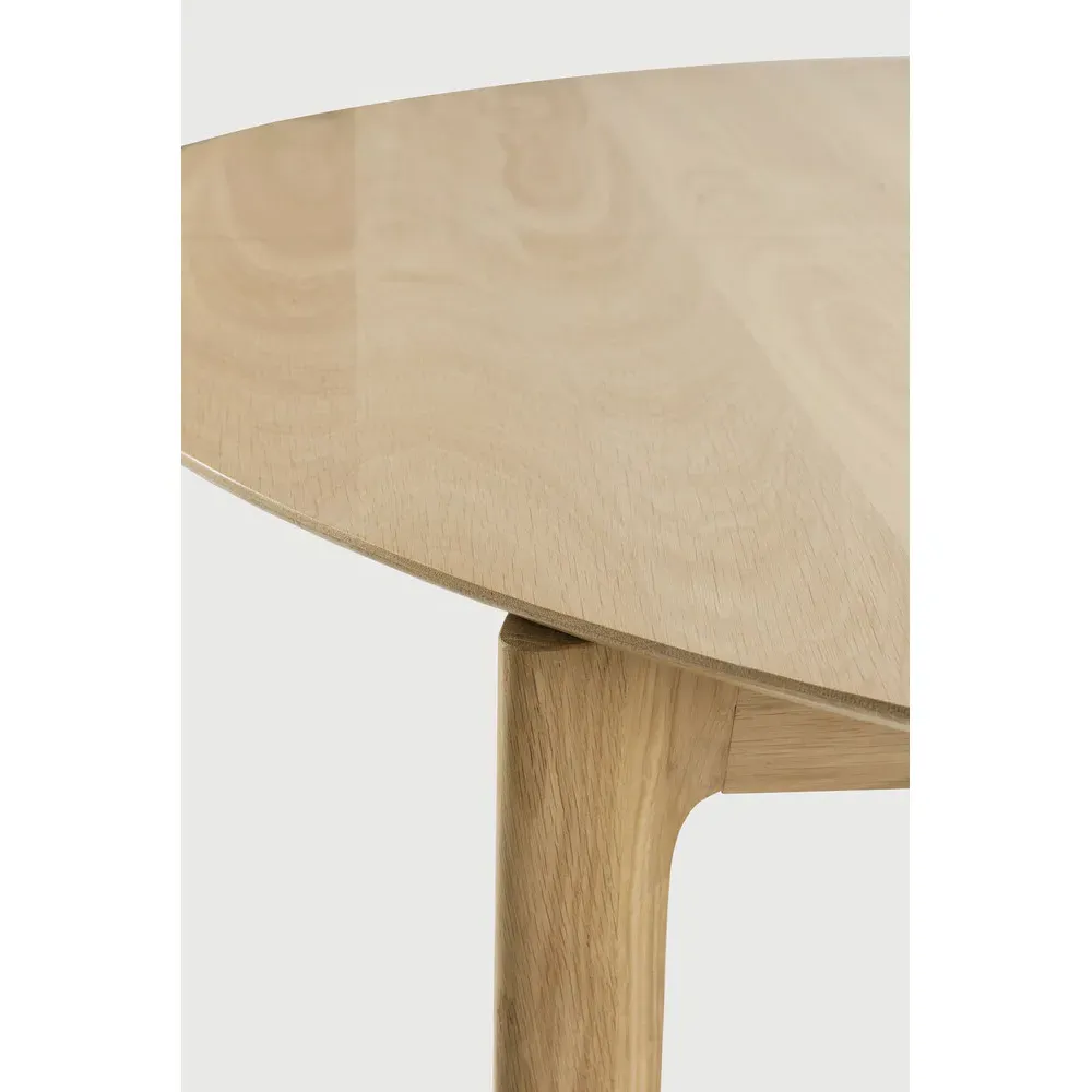 Ava Round Extendable Dining Table - Oak