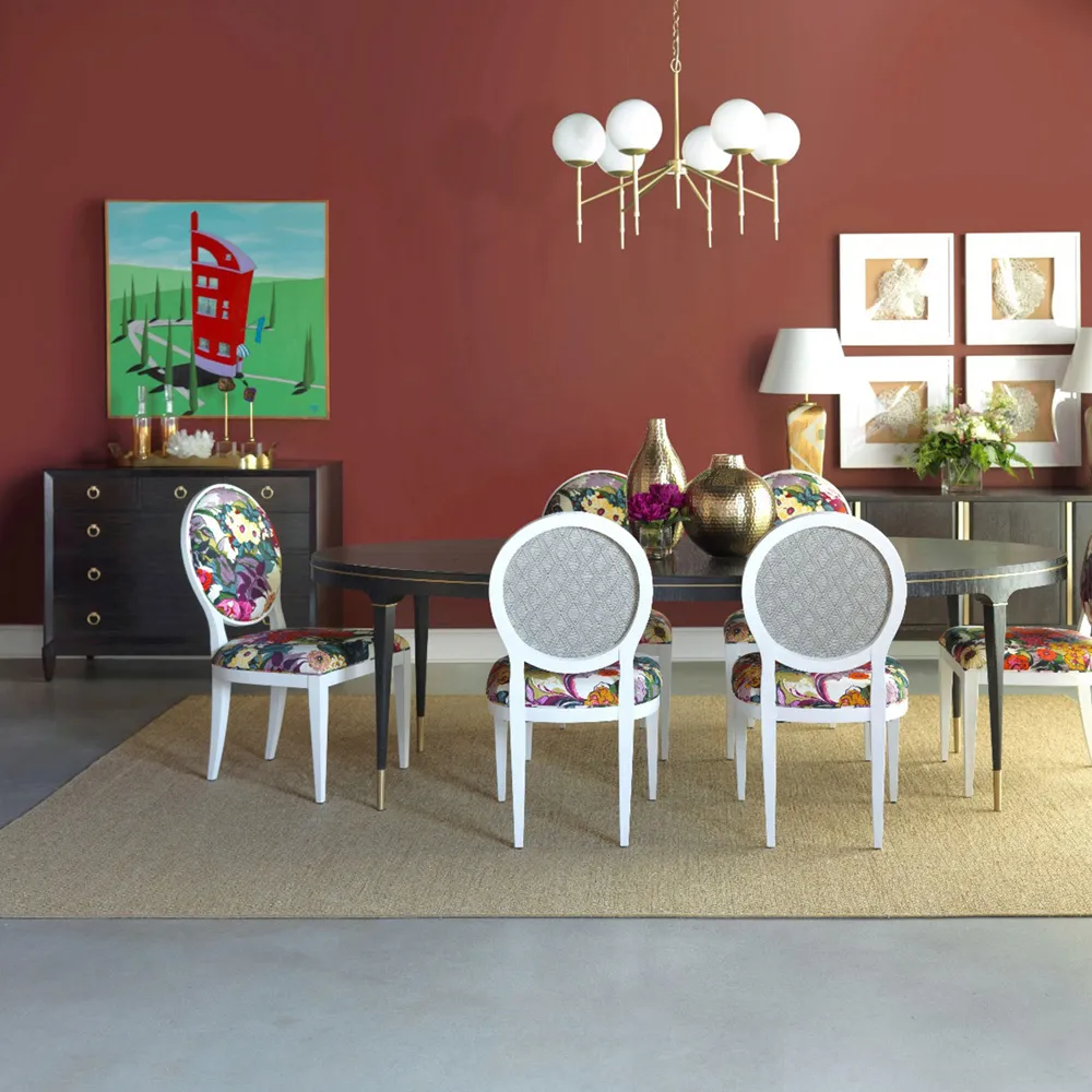 Avalon 4 Door Media Cabinet - Black, Oak