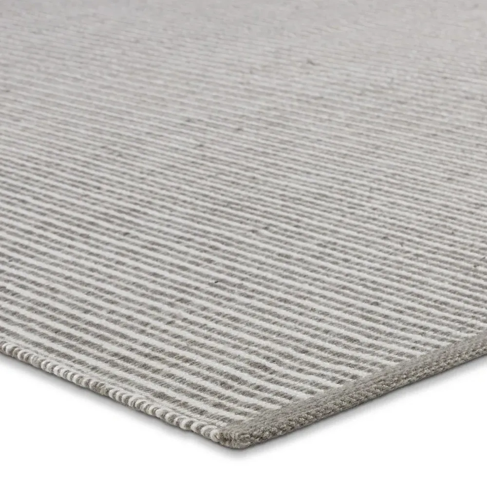 Avalyn 2x3 Striped Indoor Outdoor Rug - Grey, PET Yarn