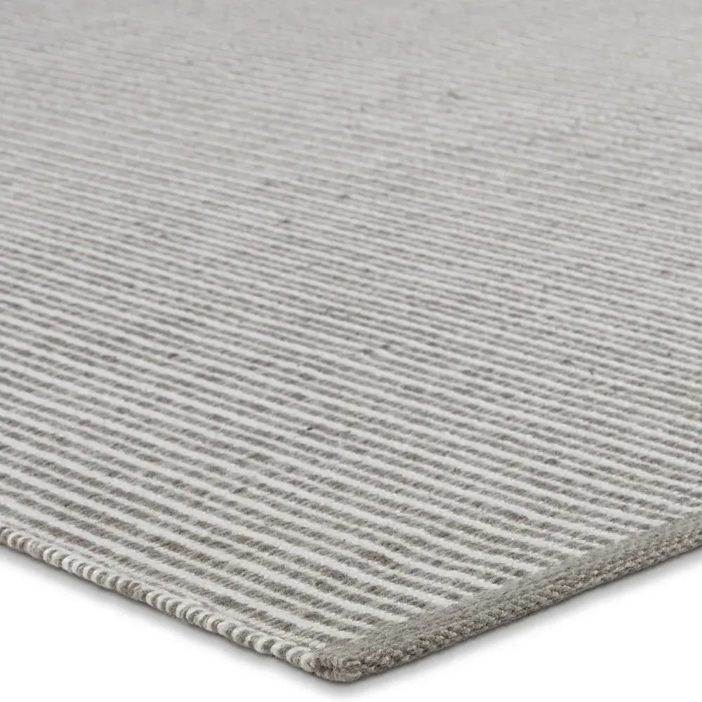 Avalyn Sample Striped Indoor Outdoor Rug - Grey, PET Yarn