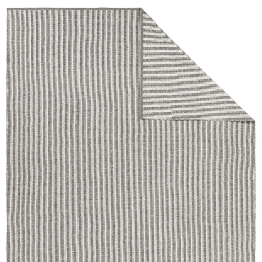 Avalyn Sample Striped Indoor Outdoor Rug - Grey, PET Yarn