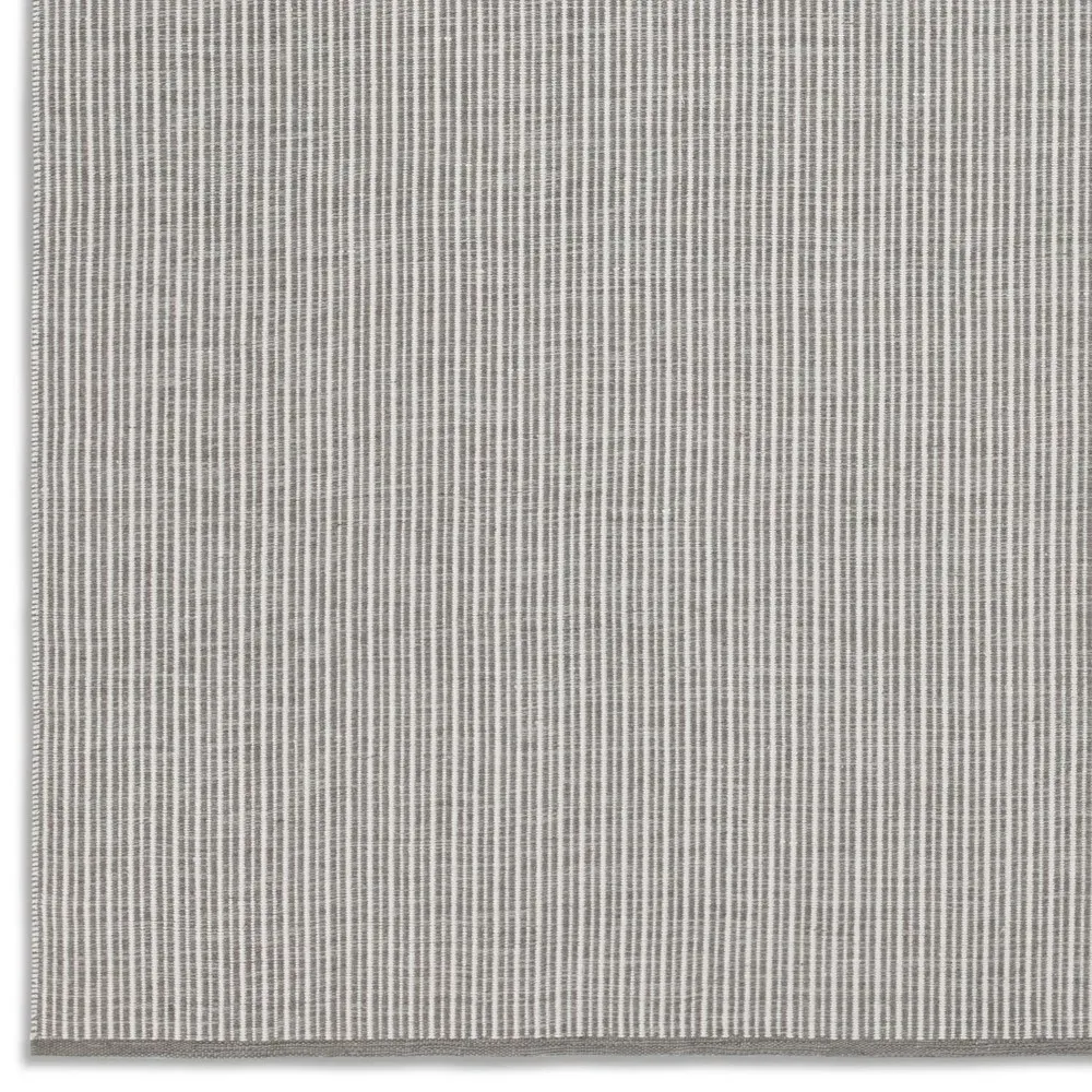 Avalyn Sample Striped Indoor Outdoor Rug - Grey, PET Yarn