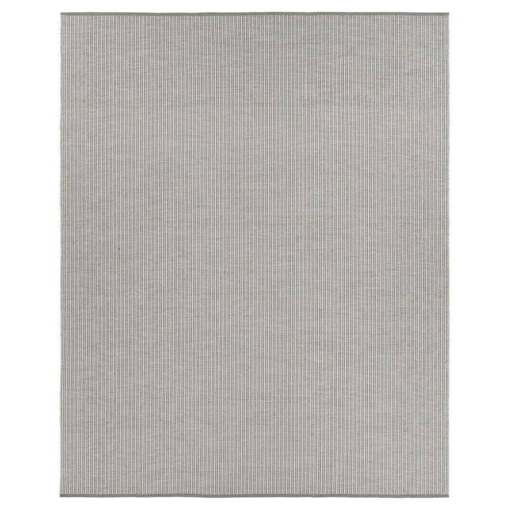 Avalyn Sample Striped Indoor Outdoor Rug - Grey, PET Yarn