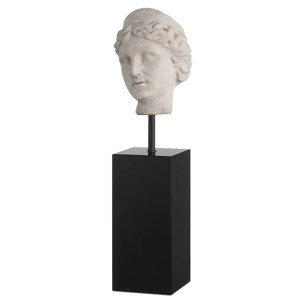 Aveline Venus Head Bust Sculpture Set of 2 - Grey, Composite