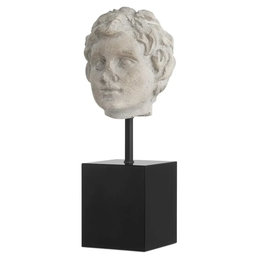 Aveline Venus Head Bust Sculpture Set of 2 - Grey, Composite