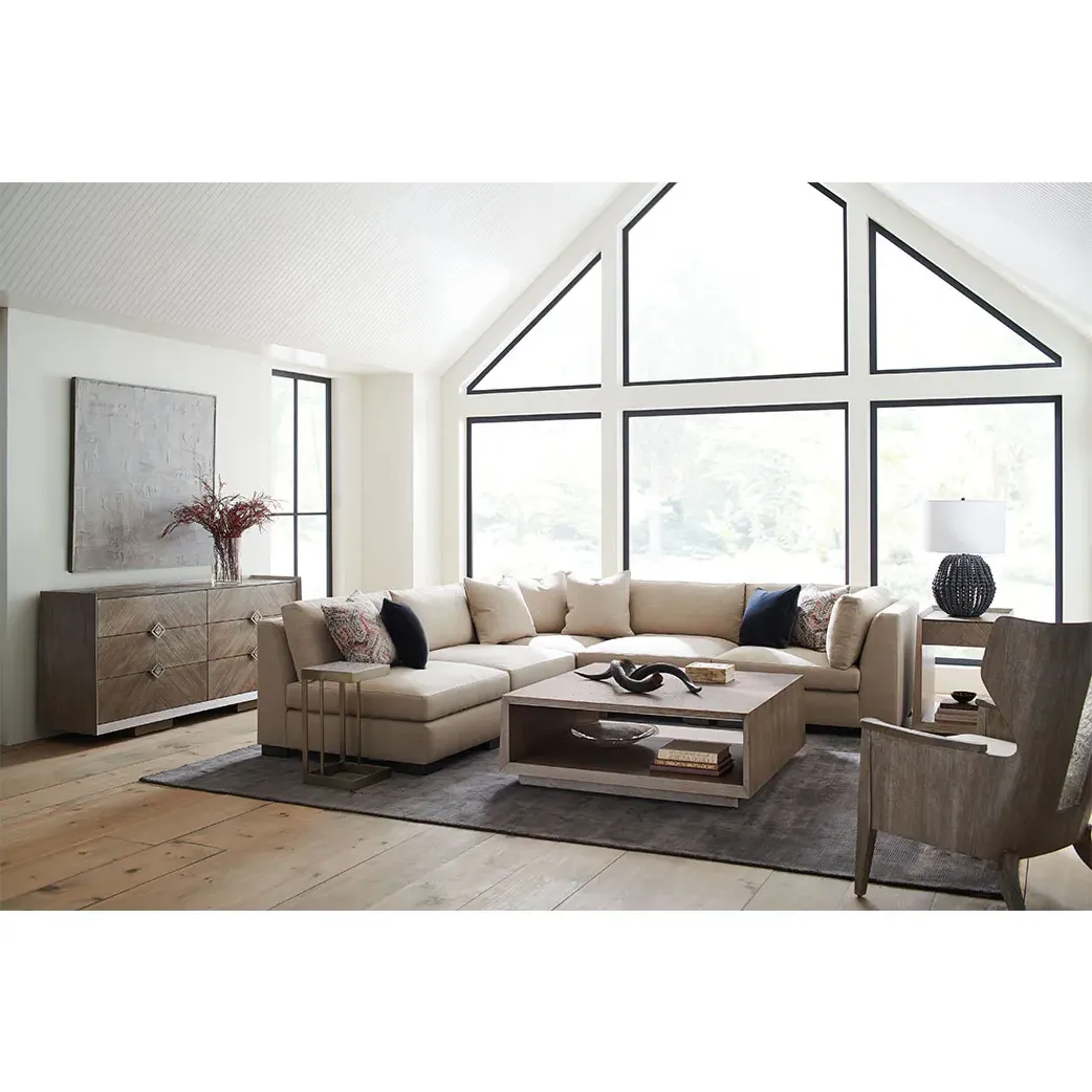 Avelora 2 Tier Square Coffee Table - Brown, Ash Wood