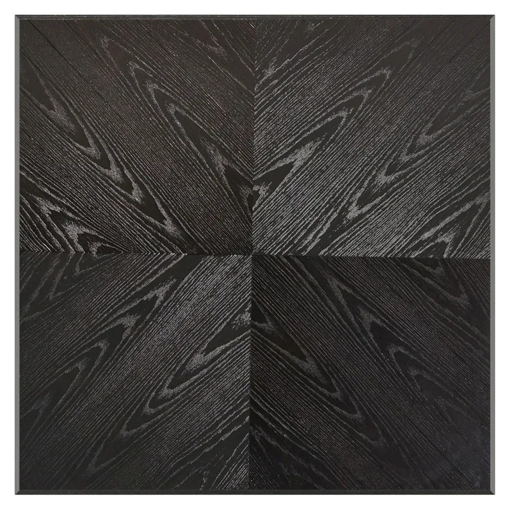 Avelora Square Coffee Table - Black, Ash Wood