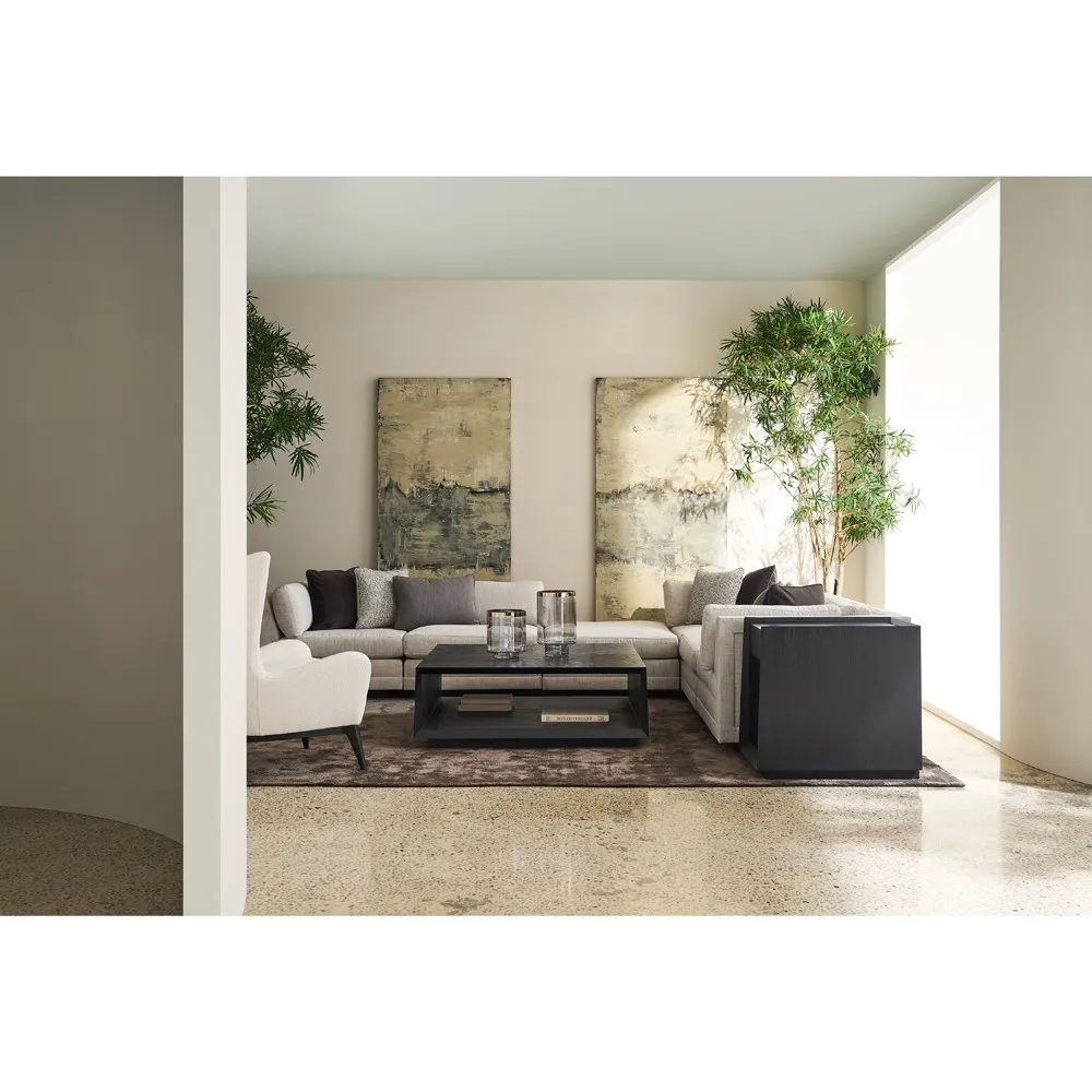 Avelora Square Coffee Table - Black, Ash Wood