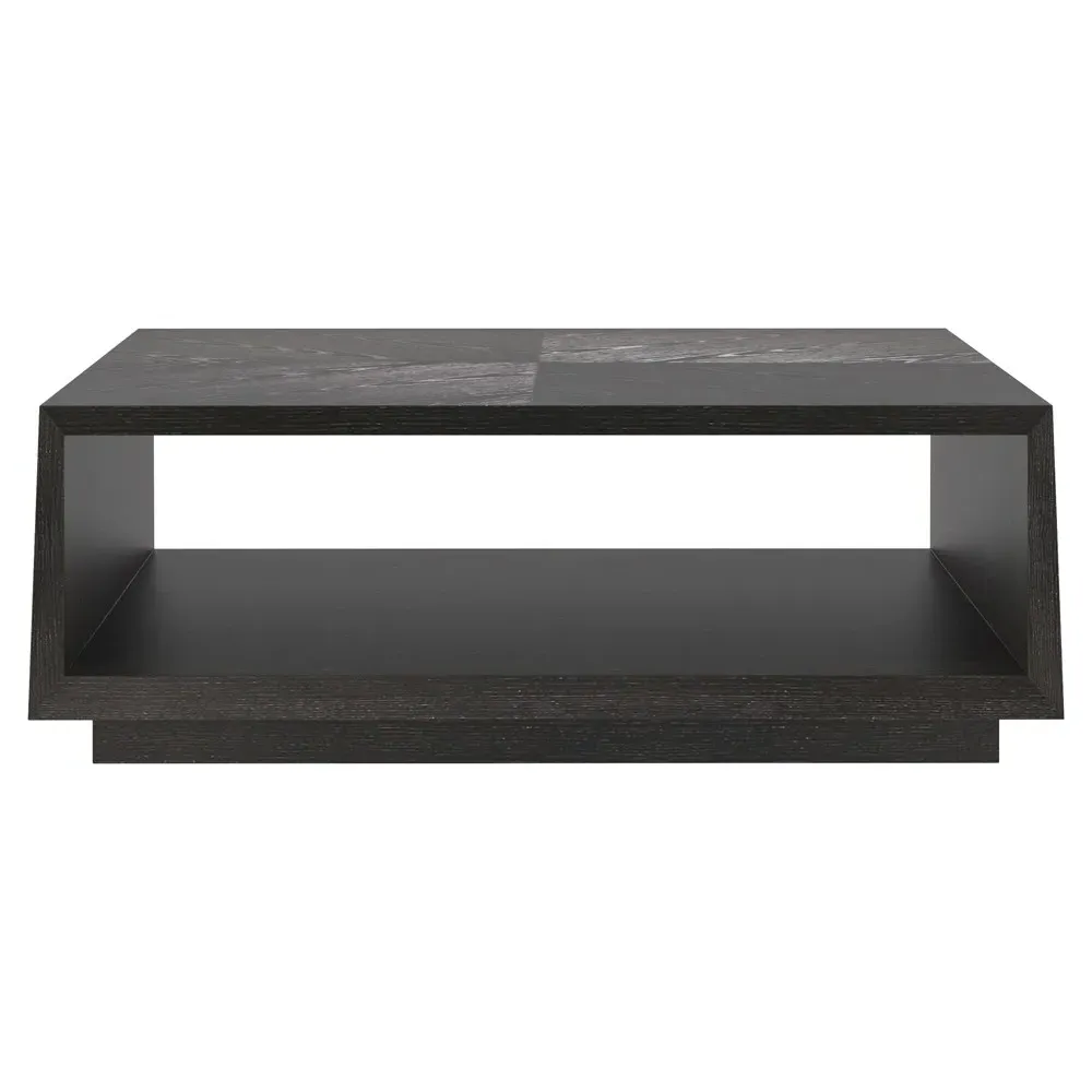 Avelora Square Coffee Table - Black, Ash Wood image