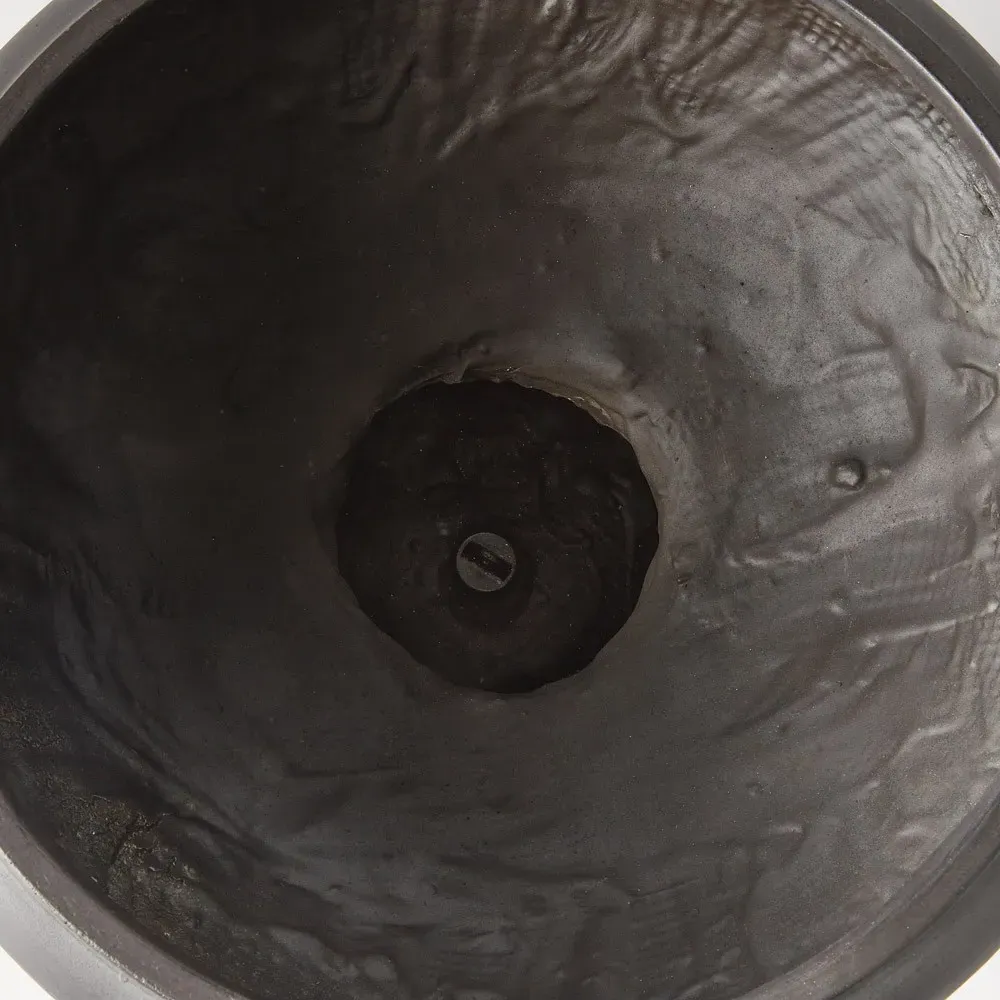 Avenlee Square Footed Outdoor Planter - Black, Concrete