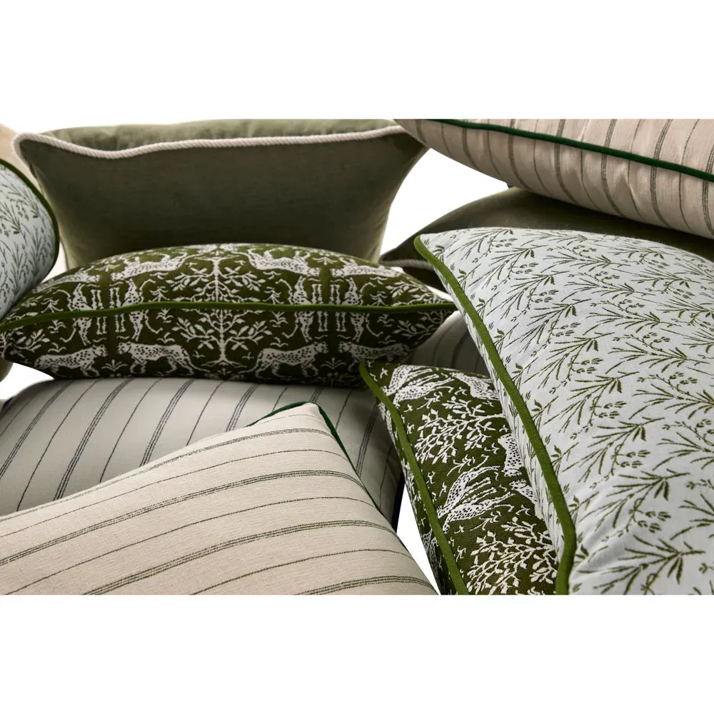 Averie Large Square Throw Pillow Indoor Outdoor - Green