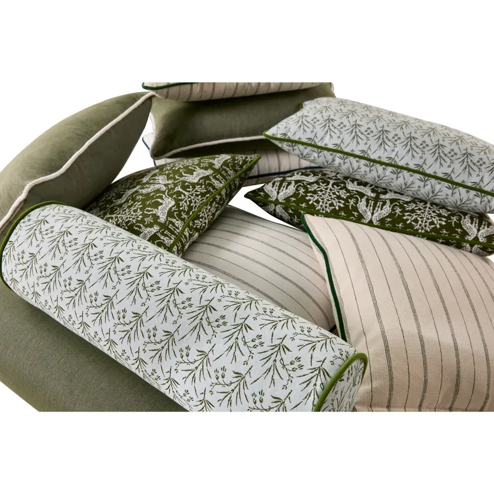 Averie Large Square Throw Pillow Indoor Outdoor - Green