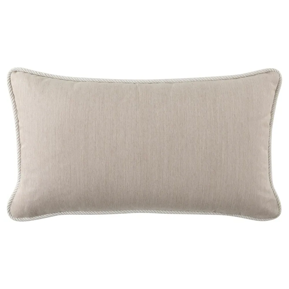 Averie Lumbar Pillow Indoor Outdoor - Beige, Acrylic
