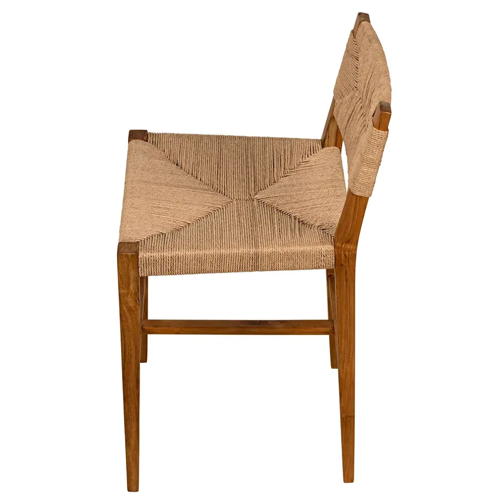 Averiel Woven Cord Counter Stool - Brown, Teak