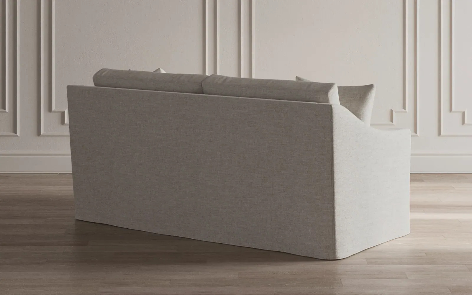 Avery 3-Seater Slipcovered Sofa - Pearl