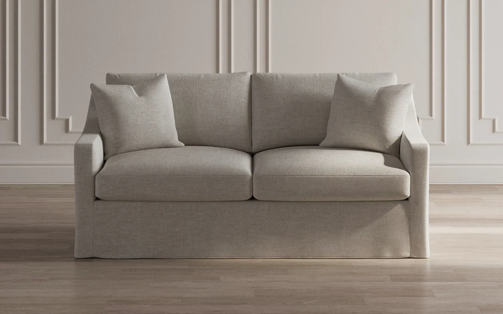 Avery 3-Seater Slipcovered Sofa - Sand