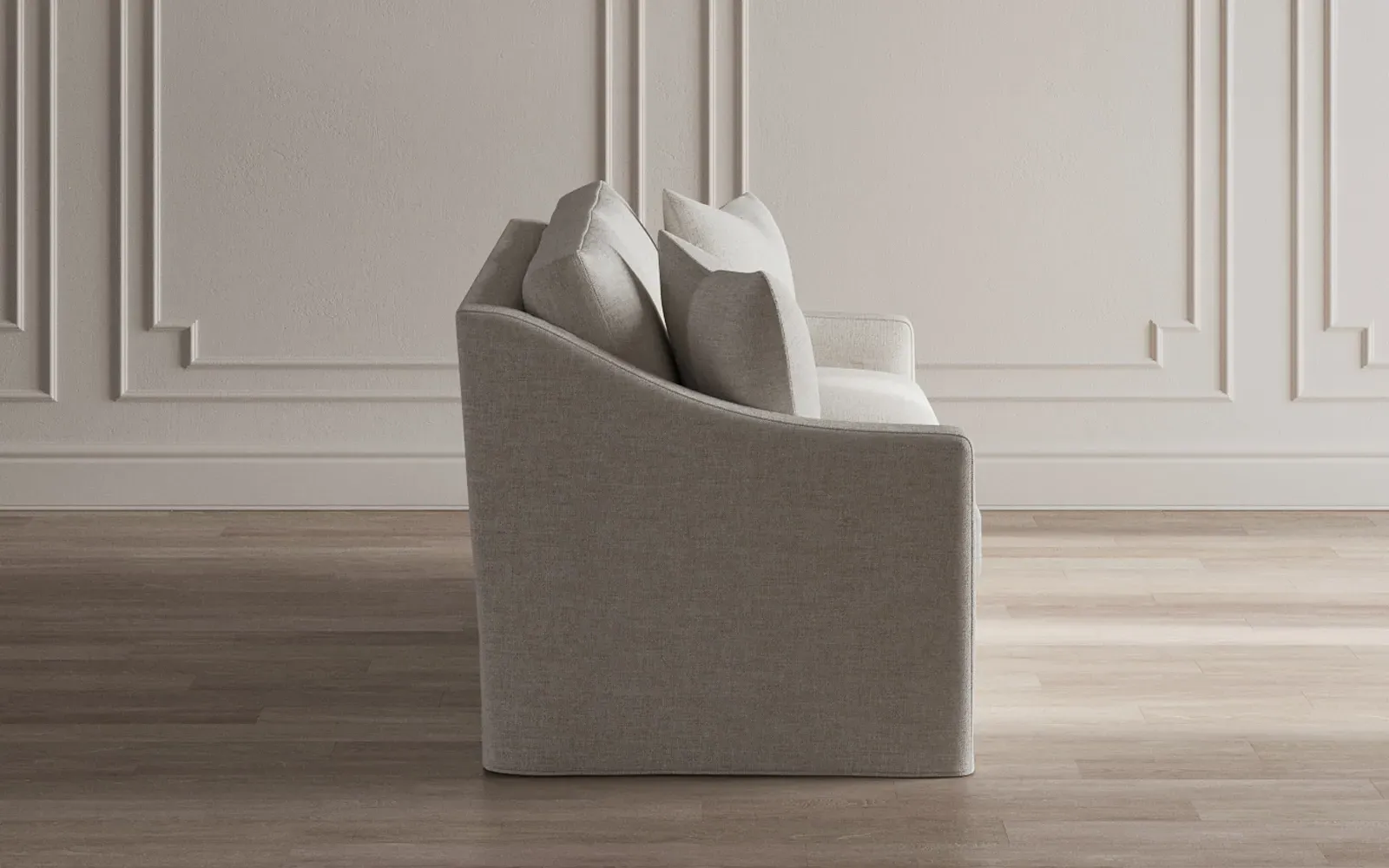 Avery 3-Seater Slipcovered Sofa - Sand