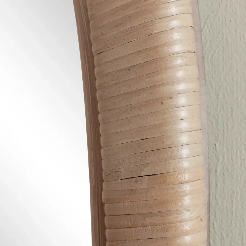 Avery Arched Wall Mirror - Natural, Rattan